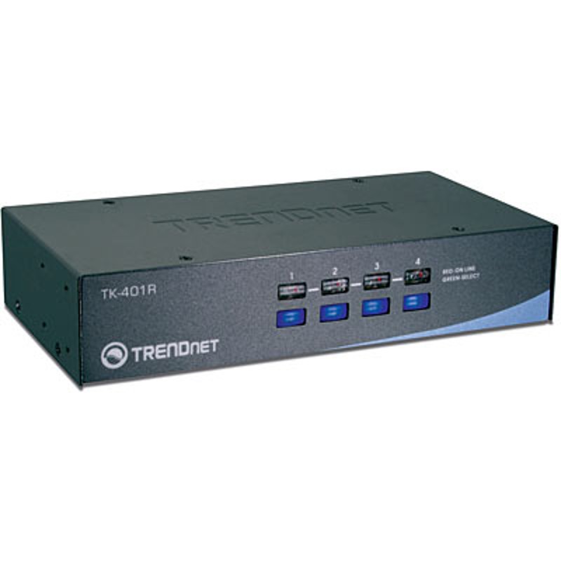 Trendnet Chaveador Kvm Teclado Video Mouse Ps Com Portas Para Rack Tk R Cinco Ti