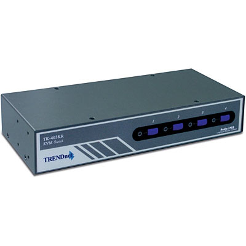 Trendnet Chaveador Kvm Teclado Video Mouse Ps Com Portas Com Udio E X Cabos Kvm