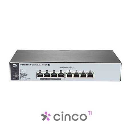 Switch HPE 1820-8G PoE+ 65W J9982A 8p Giga J9982A 