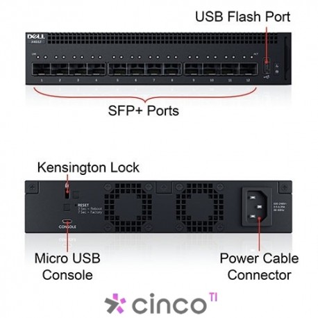 SWITCH DELL X4012 12 PORTAS 10GB SFP+