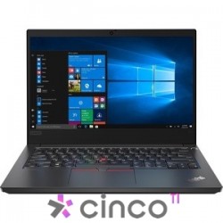 NOTEBOOK LENOVO E14, CORE I7-10510U, 16GB, 512 SSD, AMD 2GB, WIN 10 PRO 20RB002XBR