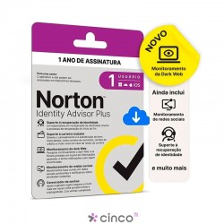 Norton ID Advisor Plus 1 Usuário 12M ESD 21447639