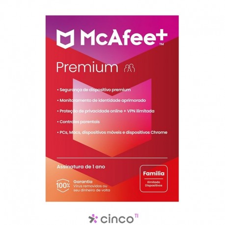 Plus Family McAfee + Unlimited - 1y ESD MPP31BNRURPFD