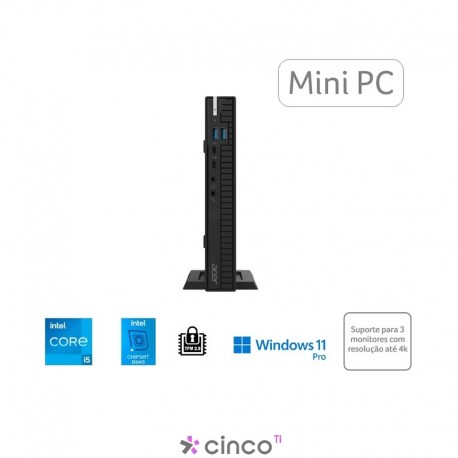 ACER MINI DESKTOP VSF110-BD11 CI5-12400T 8GB 256GB WNPRC64 BLACK VSF110-BD11