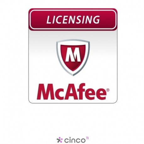 icença de Segurança McAfee SaaS Endpoint & Email Protection Suite, 2 anos, 51-100 usuários, Inglês, TSAFCE-AA-CA