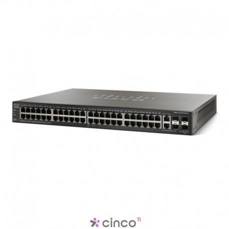 Switch Cisco Catalyst, 48 Portas 10/100/1000, 2 Portas Gigabit SFP, Não Empilhável, VLAN, WS-C2960X-48TS-LL