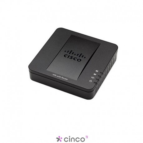 Gateway Cisco ATA, 2 Linhas VoIP, 1 Porta LAN, 1 Wan, SPA122-BR