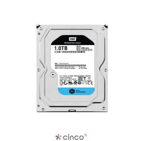 Disco Rígido WESTERN DIGITAL, 1TB, 7200 Rpm, SATA 6Gb/s, 3.5 ", WD1002F9YZ