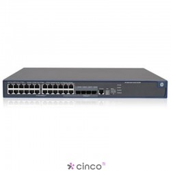 Switch HP 5500-24G-PoE+ EI, 24 Portas PoE+ 10/100/1000, 4 Portas SFP (dupla características), Gerenciável, VLAN, JG241A