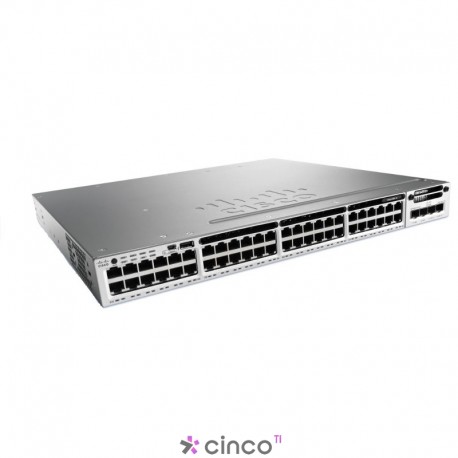 Switch Cisco Catalyst 3850 48 Portas, WS-C3850-48T-L