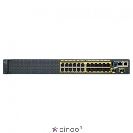 Switch Catalyst Cisco 24 portas WS-C2960S-24TS-L