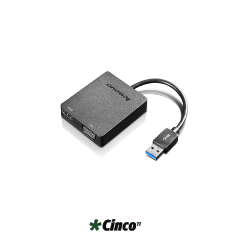 Lenovo Universal USB 3.0 to VGA/HDMI Adapter 4X90H20061