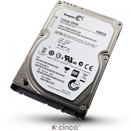 Disco Rígido Seagate - 2.5´ 1TB 5400rpm SATA 6Gb/s - para Notebook ST1000LM014