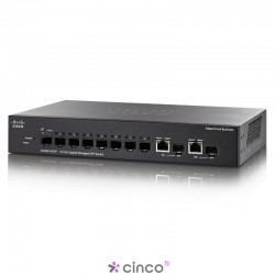 Switch SG 300-10 8-port Gigabit Managed SFP SG300-10SFP-K9-NA