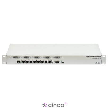 Roteador Cloud Core Router 1009-8G with Tilera Tile-Gx9 CPU (9-cores, 1.2Ghz per core) CCR1009-8G-1S