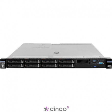 Servidor Lenovo System X X3550 M5 Rack 1U LFF com 01x E52620v3 06C 2.4GHz, 16GB 5463C4U