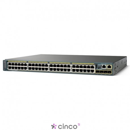 Switch Catalyst Cisco 48 portas Full PoE WS-C2960S48FPSL