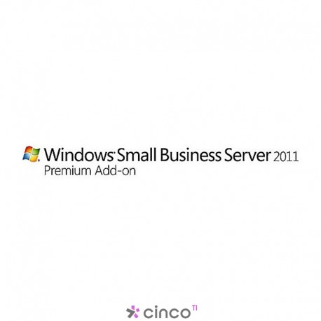 Licença Microsoft Windows Small Business Server 2011 Premium Add-on Suíte CAL 2YG-01476 